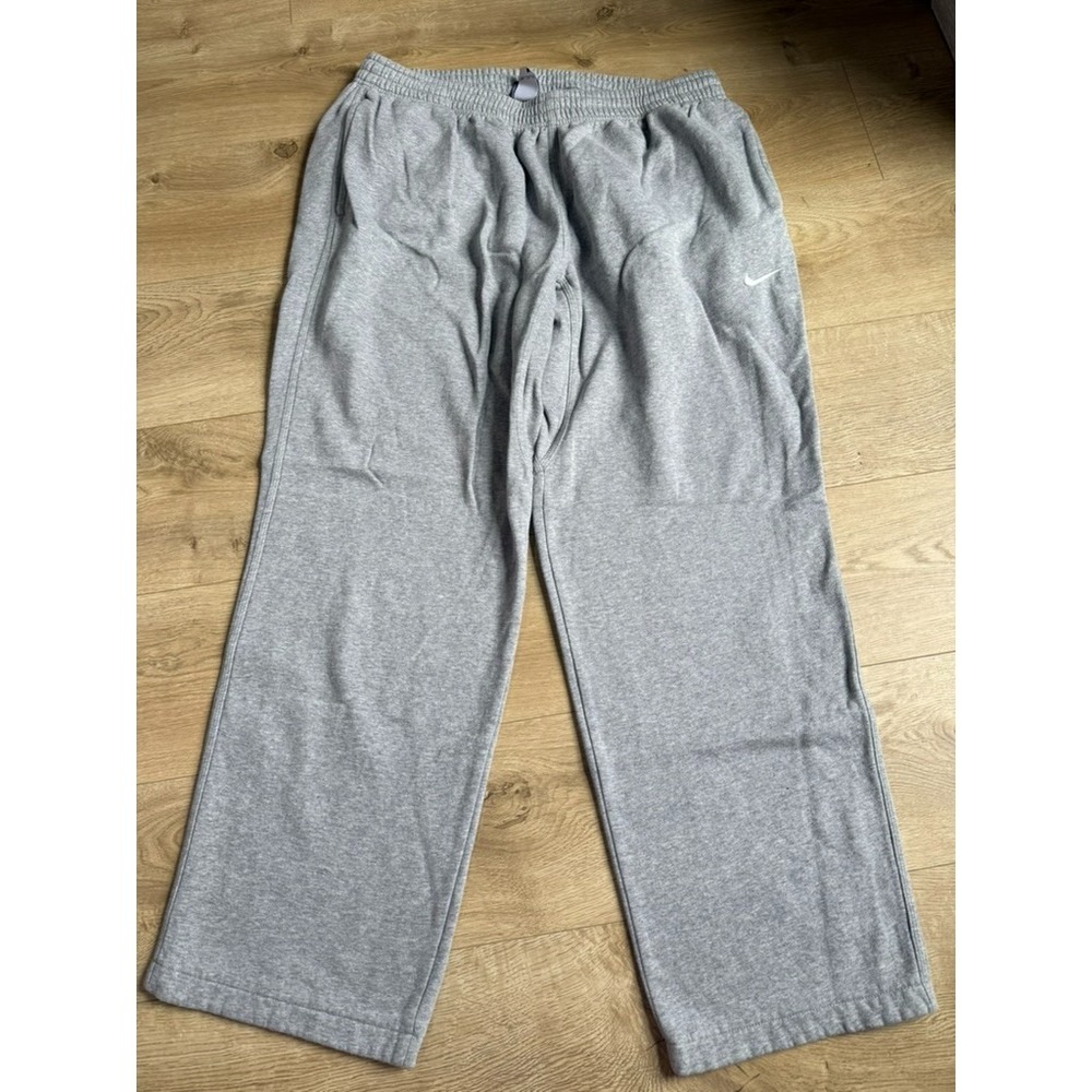 Nike Sweatpants Mens 2XL XXL Gray Track Joggers Swoosh‎ Training Activewear Y2K